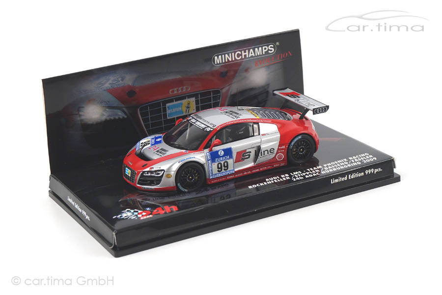 Audi R8 LMS 24h Nürburgring 2009 Basseng/Fässler/Rockenfeller/Stippler Minichamps 1:43 437091999