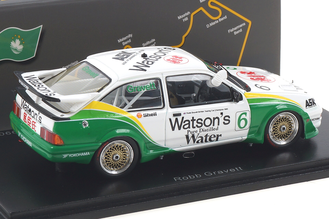 Ford Sierra RS500 Cosworth Macau 1990 Robb Gravett Spark 1:43 SA198