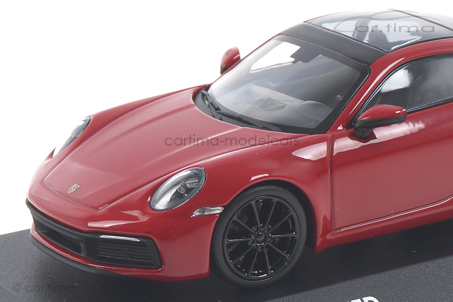 Porsche 911 (992) Carrera 4S Karminrot / Rad schwarz - Minichamps car.tima CUSTOMIZED Porsche 911 (992) Carrera 4S Karminrot / Rad schwarz - Minichamps car.tima CUSTOMIZED