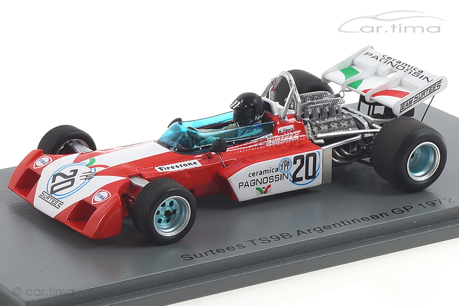 Surtees TS9B GP Argentinien 1972 Andrea de Adamich Spark 1:43 S3992 Surtees TS9B GP Argentinien 1972 Andrea de Adamich Spark 1:43 S3992