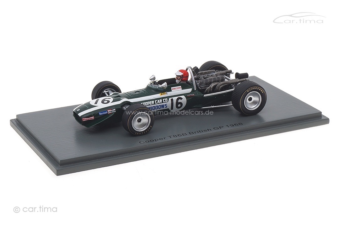 Cooper T86B GP Großbritannien 1968 Robin Widdows Spark 1:43 S6987 Cooper T86B GP Großbritannien 1968 Robin Widdows Spark 1:43 S6987