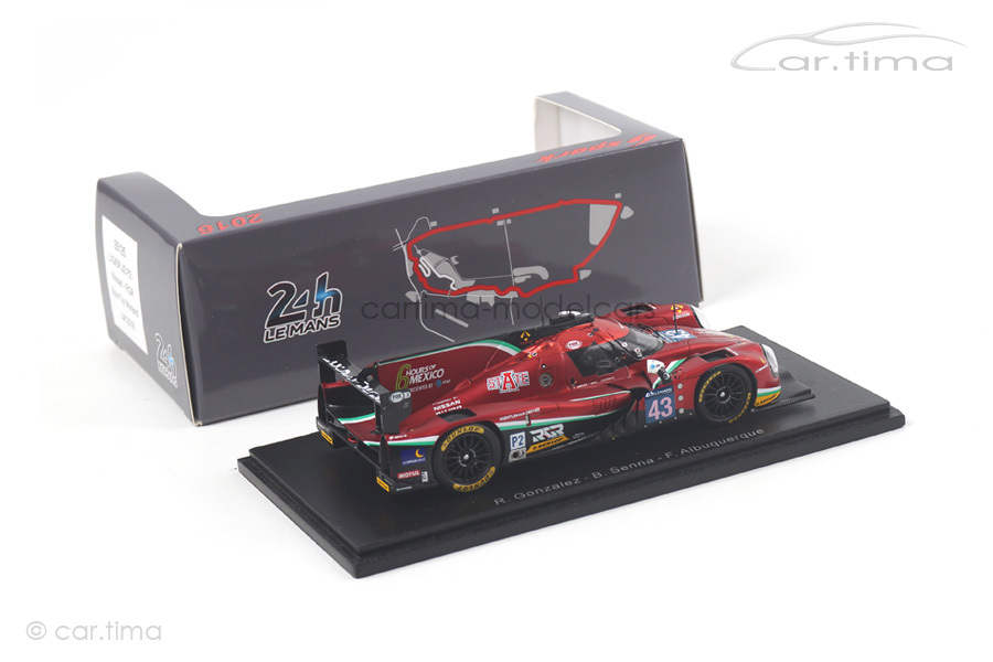 Ligier JS P2-Nissan 24h Le Mans 2016 Albuquerque/Gonzalez/Senna Spark 1:43 S5125 Ligier JS P2-Nissan 24h Le Mans 2016 Albuquerque/Gonzalez/Senna Spark 1:43 S5125