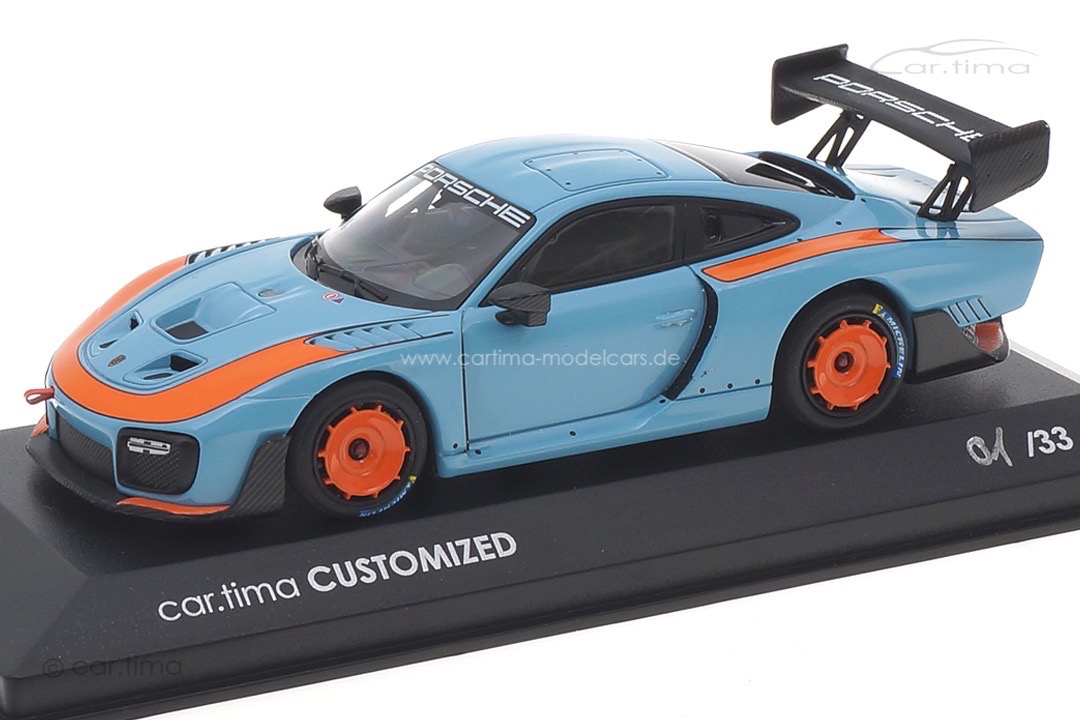 Porsche 935/19 Gulfblau/Rad Gulforange Minichamps car.tima CUSTOMIZED 1:43 Porsche 935/19 Gulfblau/Rad Gulforange Minichamps car.tima CUSTOMIZED 1:43
