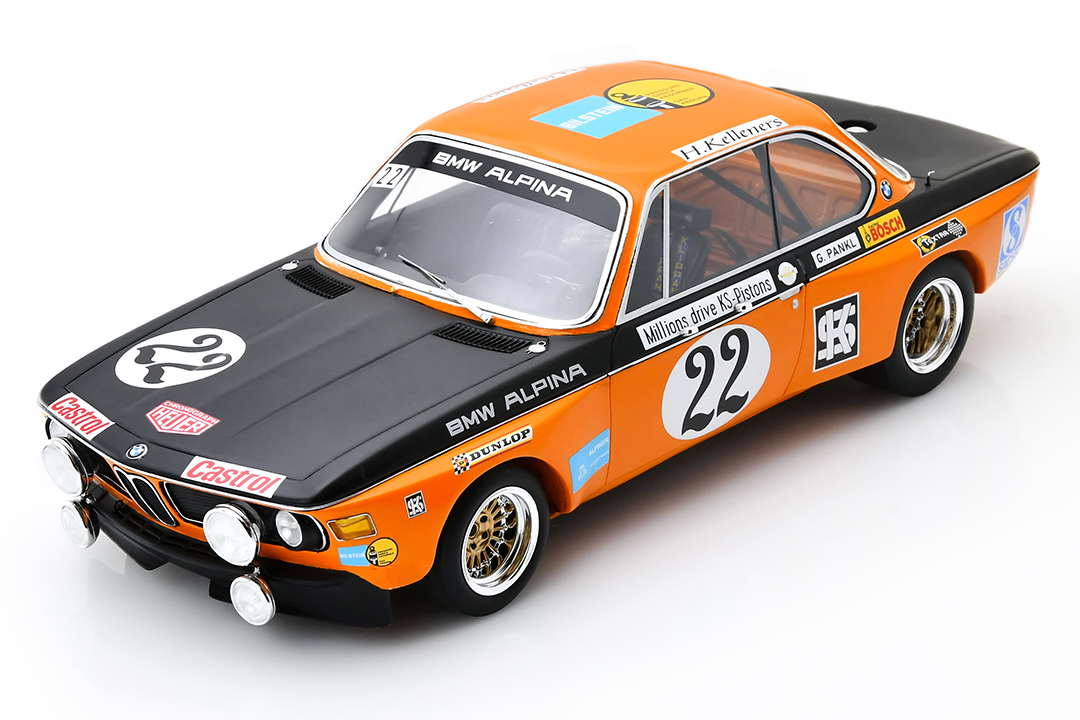 BMW Alpina 2800 CS Winner 24h Nürburgring 1972 Kelleners/Pankl Spark 1:18 18NUR1972