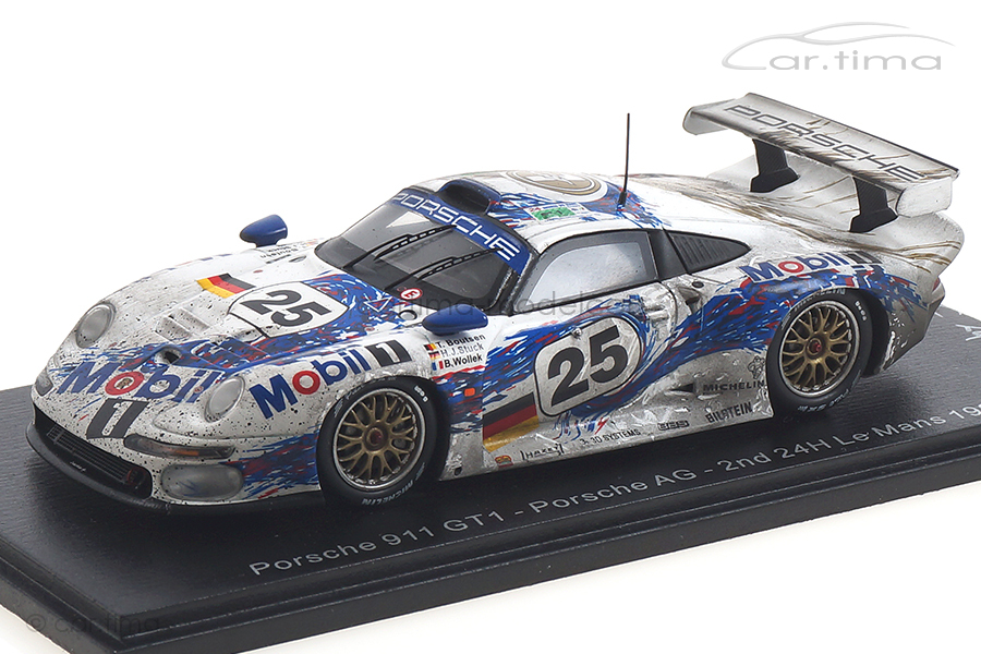 Porsche 911 GT1 24h Le Mans 1996 Boutsen/Stuck/Wollek car.tima FINISH LINE 1:43