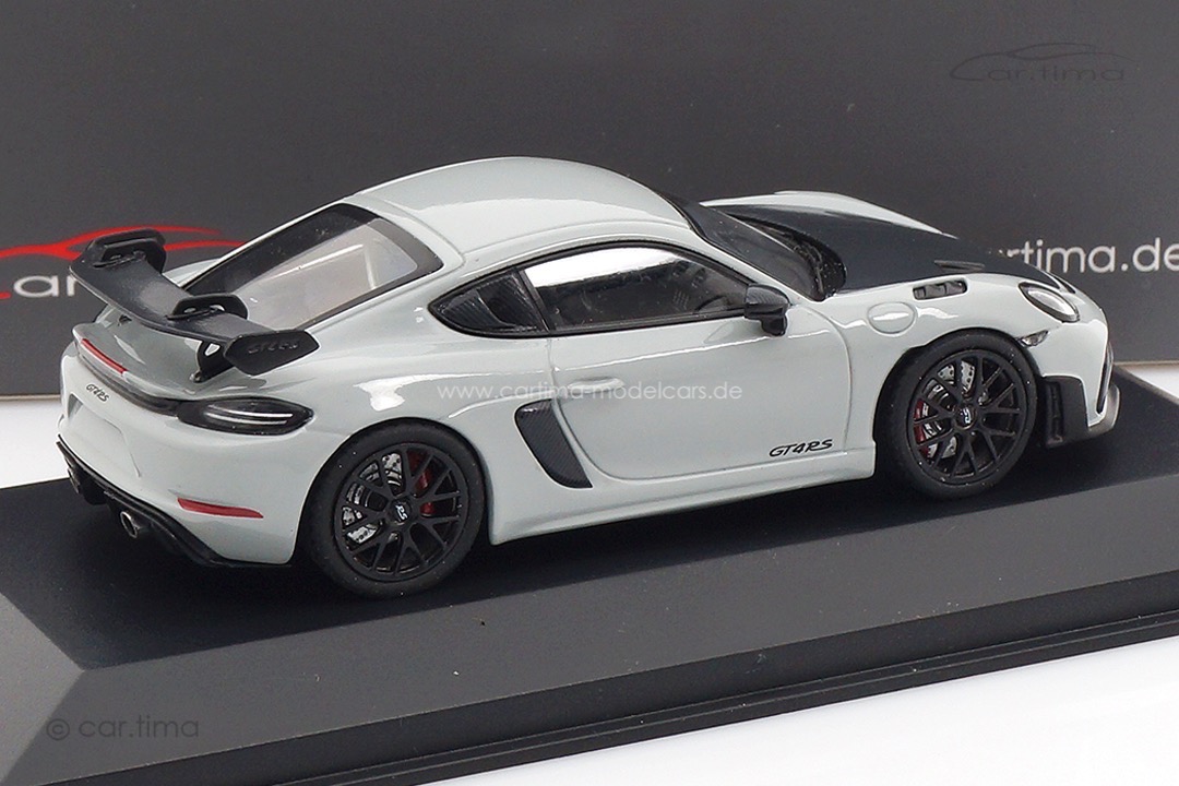Porsche 718 GT4 RS Sportgrau/Rad schwarz Minichamps car.tima CUSTOMIZED 1:43 CAC04326004