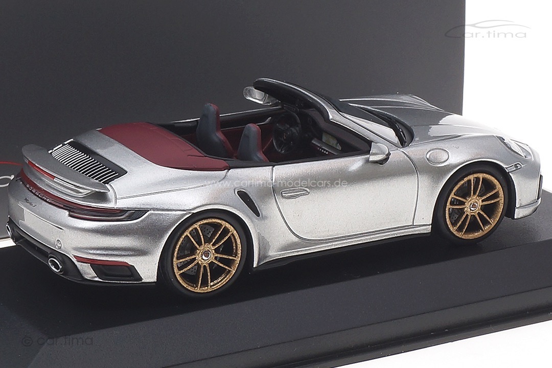 Porsche 911 (992) Turbo S Cabrio GT-silber/Rad aurum Minichamps car.tima CUSTOMIZED 1:43 Porsche 911 (992) Turbo S Cabrio GT-silber/Rad aurum Minichamps car.tima CUSTOMIZED 1:43