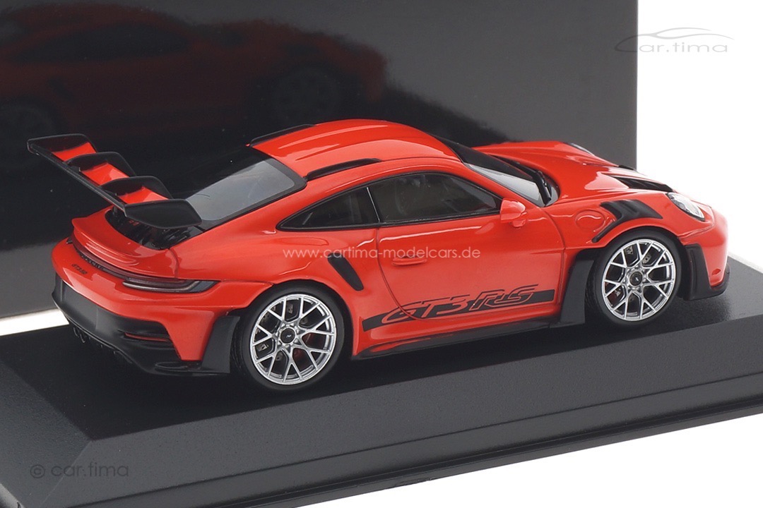 Porsche 911 (992) GT3 RS Indischrot/Rad silber Minichamps 1:43 410062102