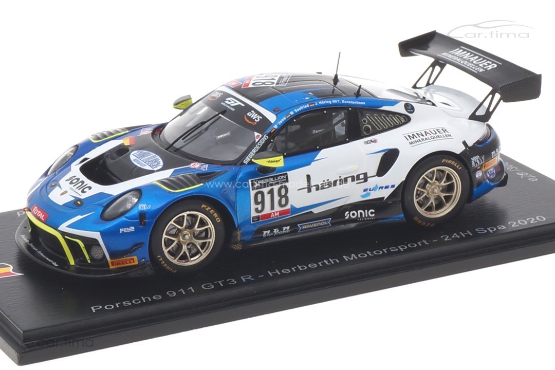 Porsche 911 GT3 R 24h Spa 2020 Häring/Joos/Konstantinou/Seefried Spark 1:43 SB404