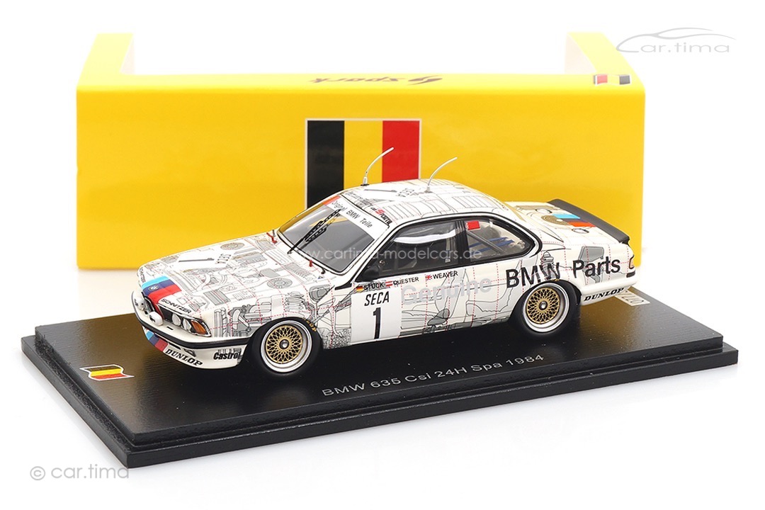 BMW 635 CSI 24h Spa 1984 Quester/Stuck/Weaver Spark 1:43 SB658