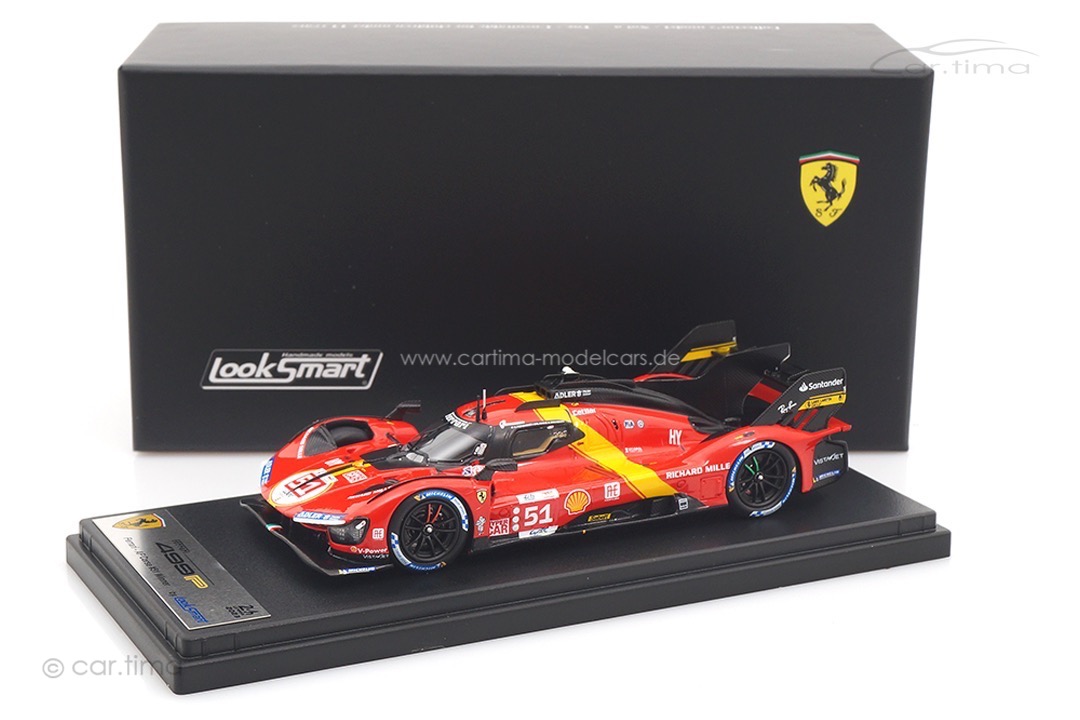 Ferrari 499P LMH Winner 24h Le Mans 2023 Calado/Giovinazzi/Pier Guidi Looksmart 1:43 LSLM162