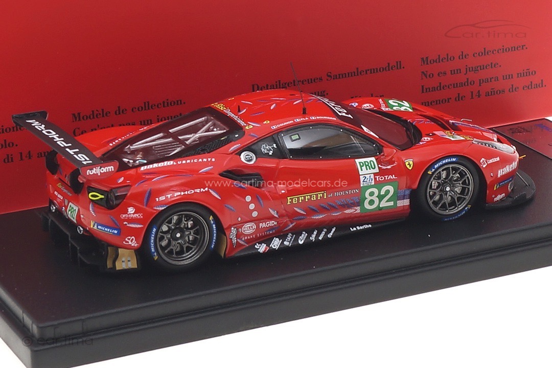 Ferrari 488 GTE Evo 24h Le Mans 2020 Bourdais/Gounon/Pla Looksmart 1:43 LSLM105 Ferrari 488 GTE Evo 24h Le Mans 2020 Bourdais/Gounon/Pla Looksmart 1:43 LSLM105