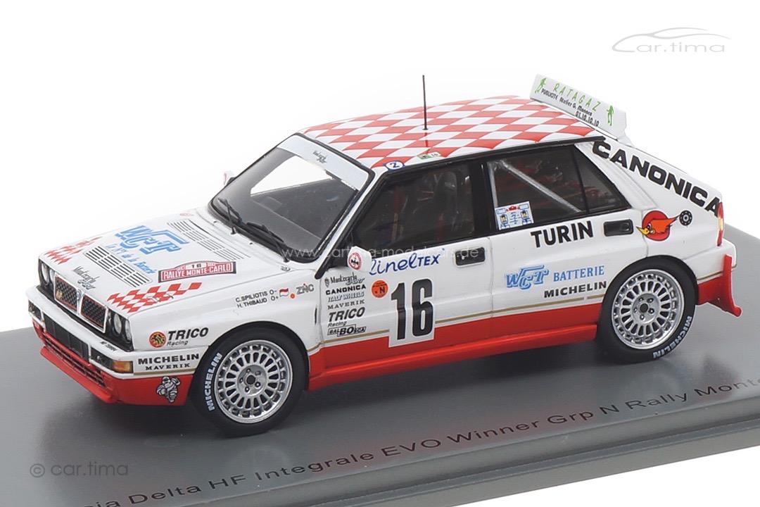 Lancia Delta HF Integrale EVO Rally Monte Carlo 1993 Spiliotis/Thibaud Spark 1:43 S9026 Lancia Delta HF Integrale EVO Rally Monte Carlo 1993 Spiliotis/Thibaud Spark 1:43 S9026