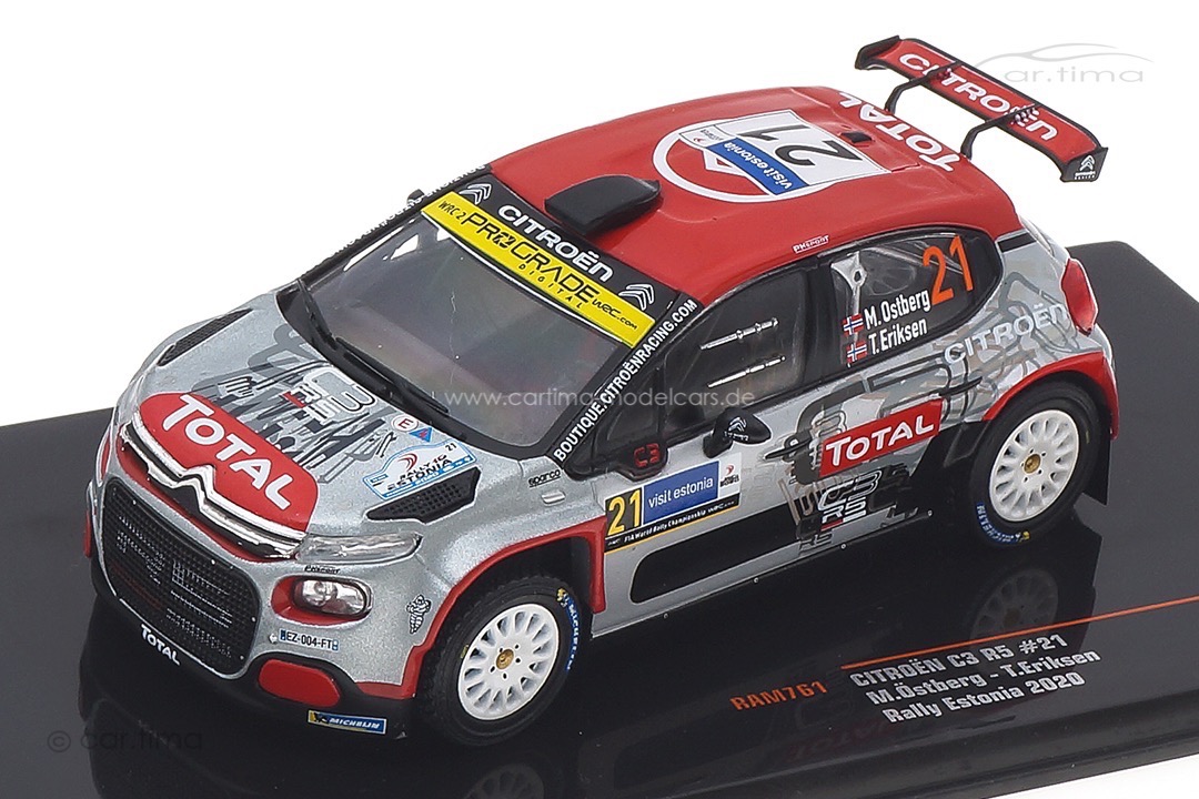 Citroën C3 R5 Rallye Estonia 2020 Östberg/Eriksen IXO 1:43 RAM761 Citroën C3 R5 Rallye Estonia 2020 Östberg/Eriksen IXO 1:43 RAM761