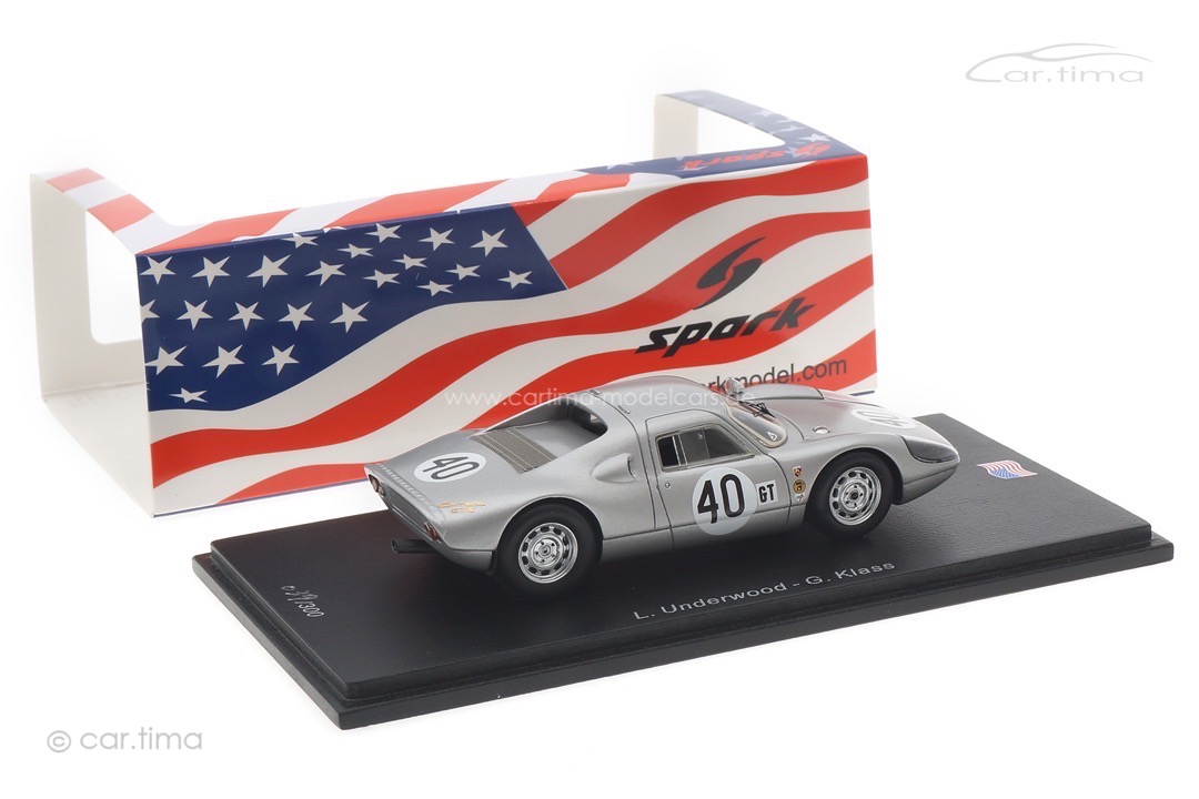 Porsche 904 GTS 12h Sebring 1965 Underwood/Klass Spark 1:43 US263 Porsche 904 GTS 12h Sebring 1965 Underwood/Klass Spark 1:43 US263