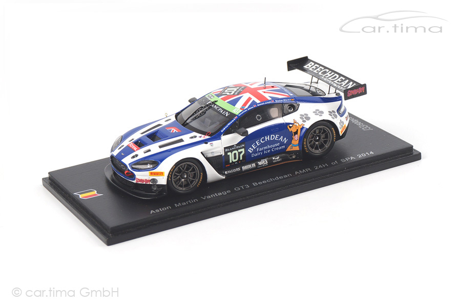 Aston Martin Vantage GT3 24h Spa 2014 Adam/Howard/Mücke/Lloyd Spark 1:43 SB099 Aston Martin Vantage GT3 24h Spa 2014 Adam/Howard/Mücke/Lloyd Spark 1:43 SB099
