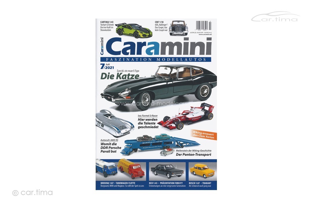 Zeitschrift / Magazine caramini Faszination Modellautos 07/2021 Expromo Verlag