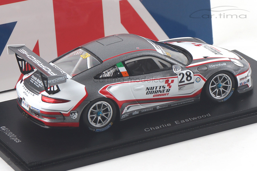 Porsche 911 (991) GT3 Cup Champion Carrera Cup GB 2017 Eastwood Spark 1:43 UK003 Porsche 911 (991) GT3 Cup Champion Carrera Cup GB 2017 Eastwood Spark 1:43 UK003
