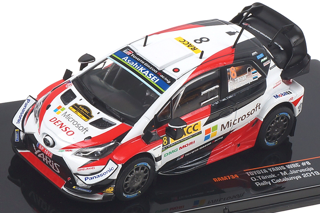 Toyota Yaris WRC Rallye Catalunya 2019 Tänak/Järveoja IXO 1:43 RAM734 Toyota Yaris WRC Rallye Catalunya 2019 Tänak/Järveoja IXO 1:43 RAM734