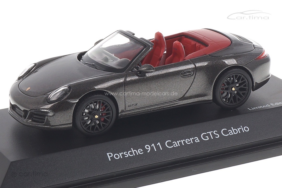 Porsche 911 (991) Carrera GTS Cabrio Achatgrau Schuco 1:43 450757700 Porsche 911 (991) Carrera GTS Cabrio Achatgrau Schuco 1:43 450757700