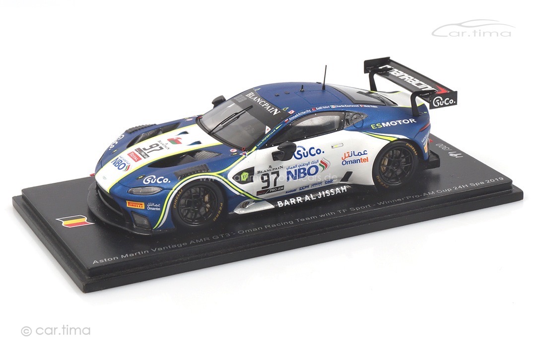 Aston Martin Vantage AMR GT3 24h Spa 2019 Eastwood/Harthy/Thiim Spark 1:43 SB265 Aston Martin Vantage AMR GT3 24h Spa 2019 Eastwood/Harthy/Thiim Spark 1:43 SB265