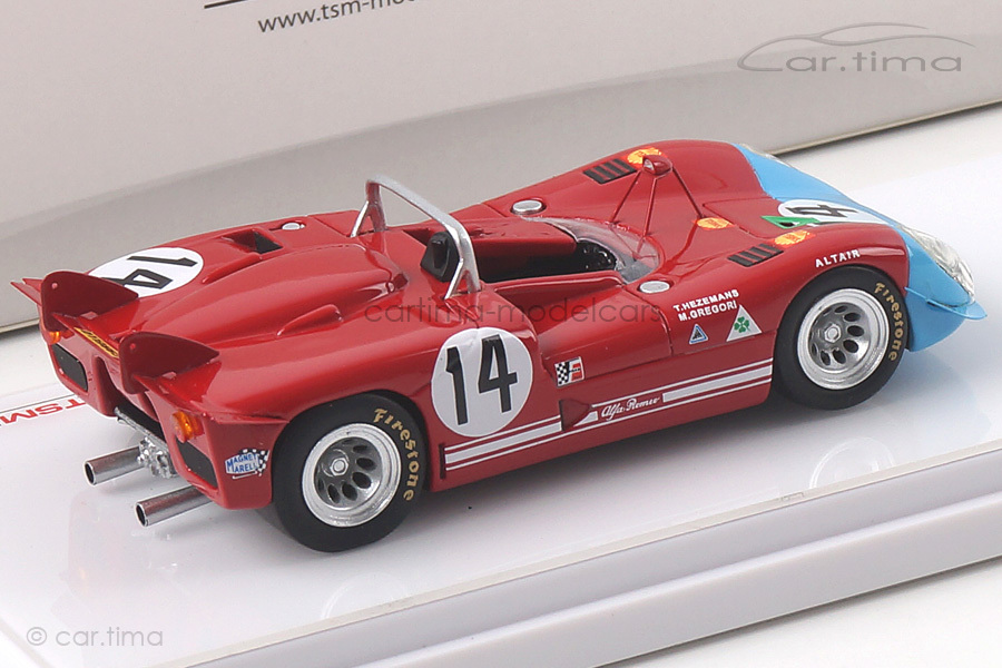 Alfa Romeo Tipo 33/3 Targa Florio 1970 Gregory/Hezemans TSM 1:43 TSM154365 Alfa Romeo Tipo 33/3 Targa Florio 1970 Gregory/Hezemans TSM 1:43 TSM154365