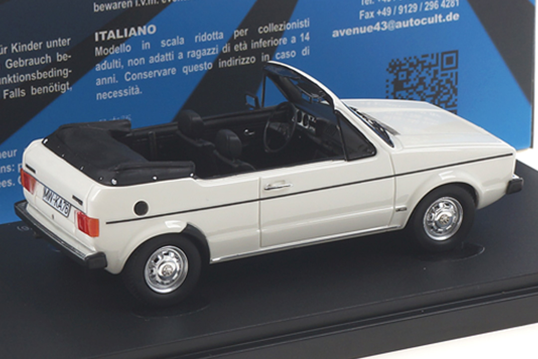 VW Golf Cabriolet Prototyp Avenue43 1:43 60054 VW Golf Cabriolet Prototyp Avenue43 1:43 60054