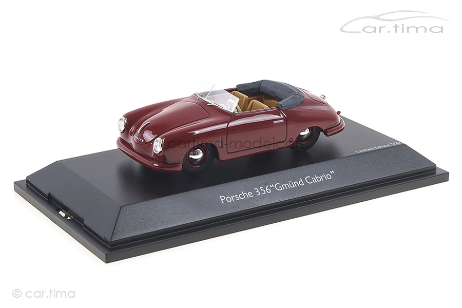 Porsche 356 Gmünd Cabriolet rot Schuco 1:43 450879600 Porsche 356 Gmünd Cabriolet rot Schuco 1:43 450879600