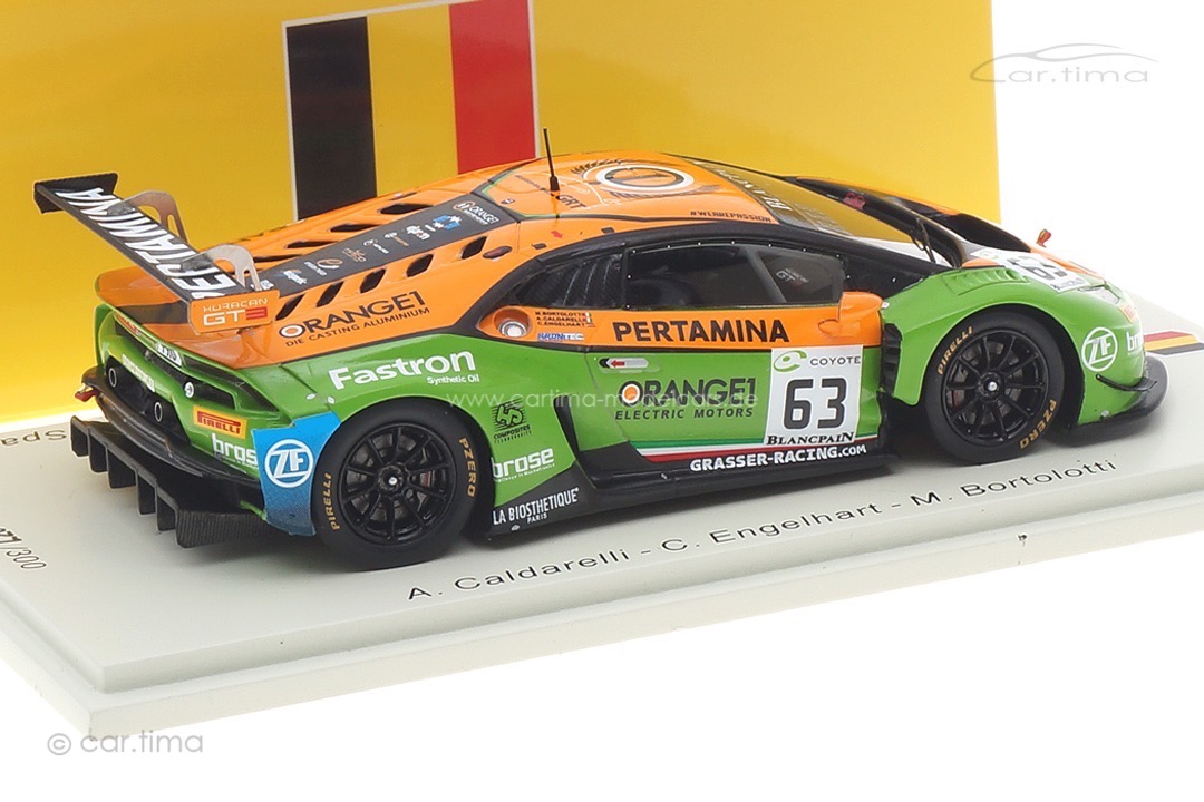 Lamborghini Huracán GT3 24h Spa 2018 Caldarelli/Engelhart/Bortolottii Spark 1:43 SB308 Lamborghini Huracán GT3 24h Spa 2018 Caldarelli/Engelhart/Bortolottii Spark 1:43 SB308