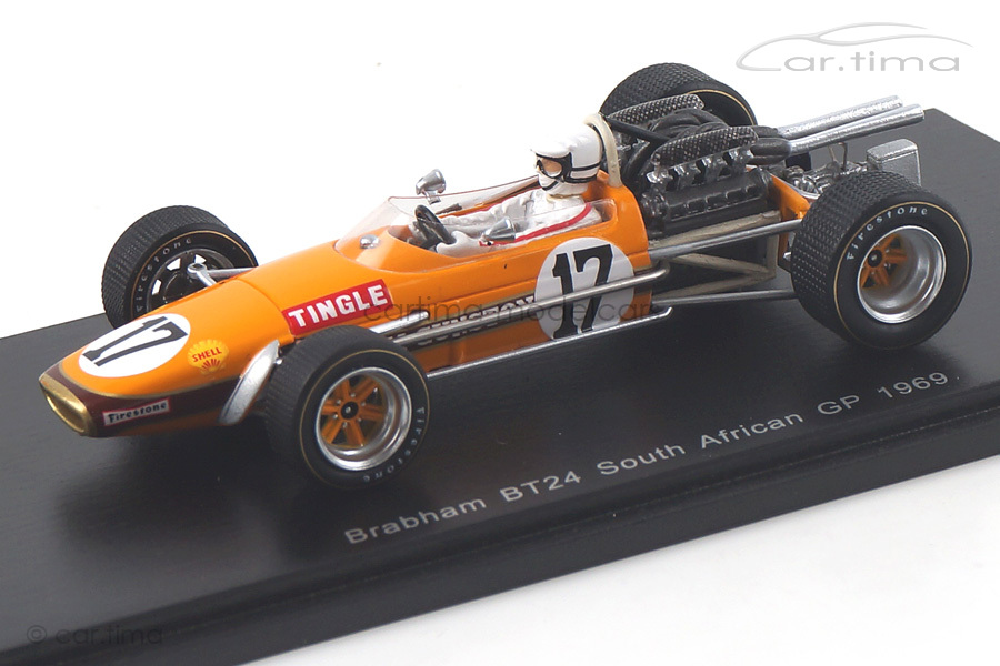 Brabham BT24 GP Südafrika 1969 Sam Tingle Spark 1:43 S5255 Brabham BT24 GP Südafrika 1969 Sam Tingle Spark 1:43 S5255