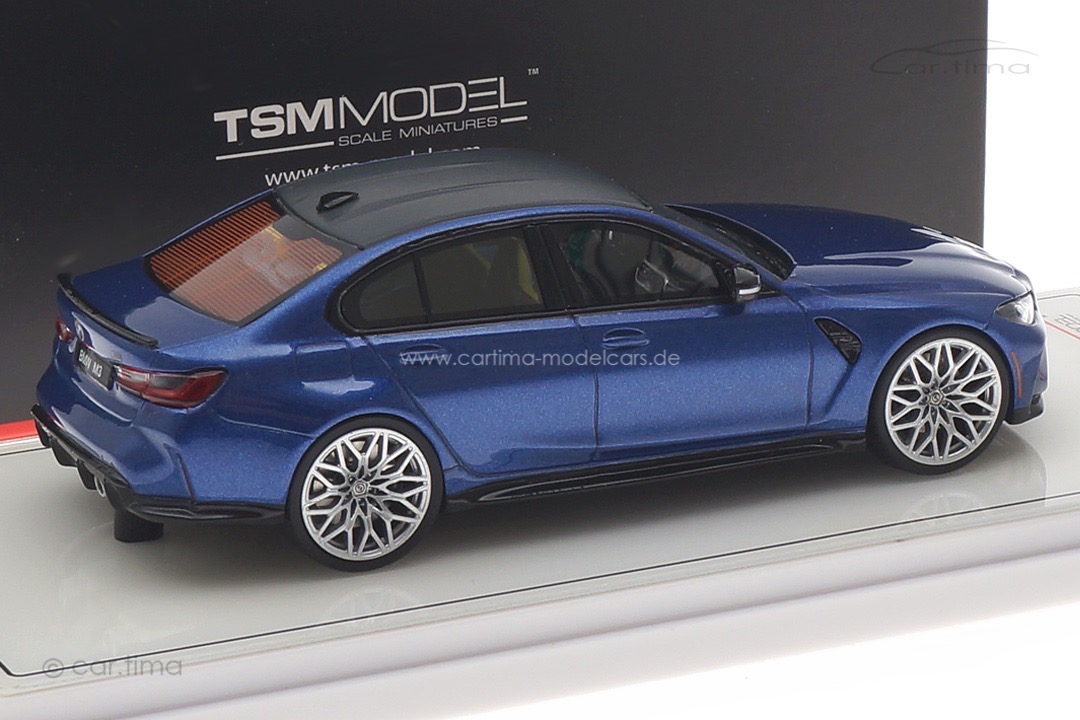 BMW M3 Competition (G80) Portimao Blue met. TSM 1:43 TSM430557