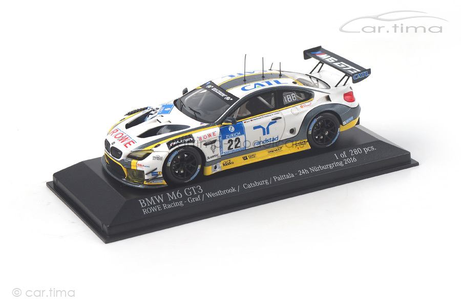 BMW M6 GT3 24h Nürburgring 2016 Graf/Westbrook Minichamps 1:43 437162622
