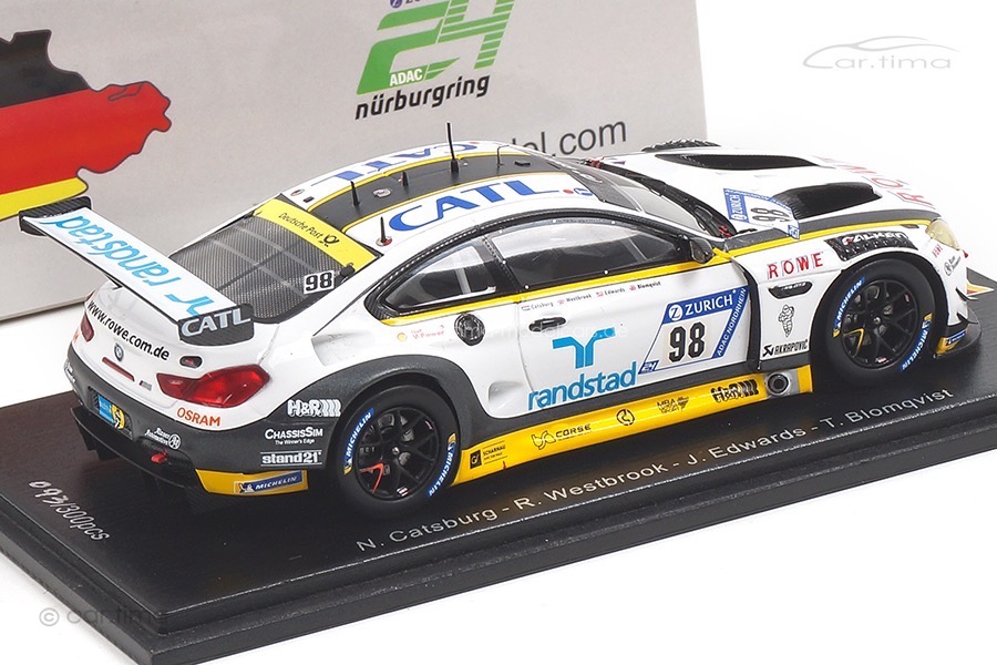 BMW M6 GT3 24h Nürburgring 2018 Blomqvist/Catsburg/Westbrook Spark 1:43 SG420