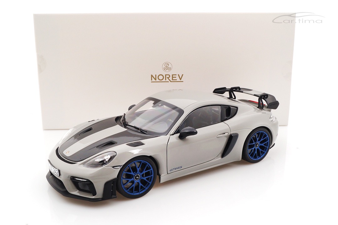 Porsche 718 Cayman GT4 RS Weissach Package Kreide Norev 1:18 187253