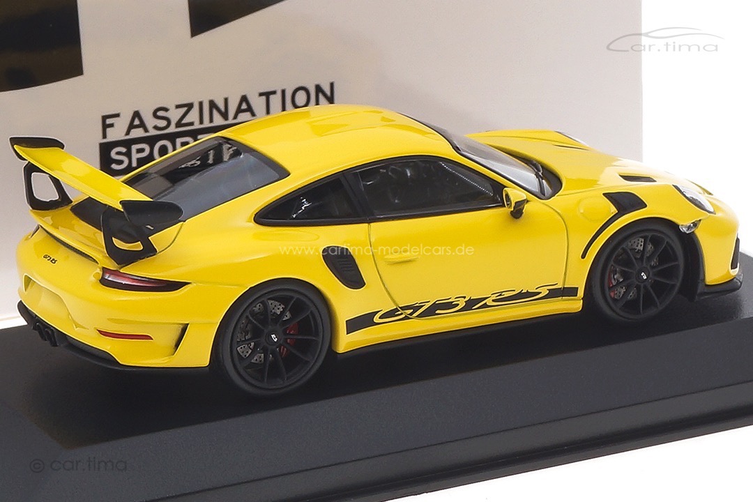 Porsche 911 (991 II) GT3 RS Racinggelb/Rad schwarz Minichamps 1:43 413067048