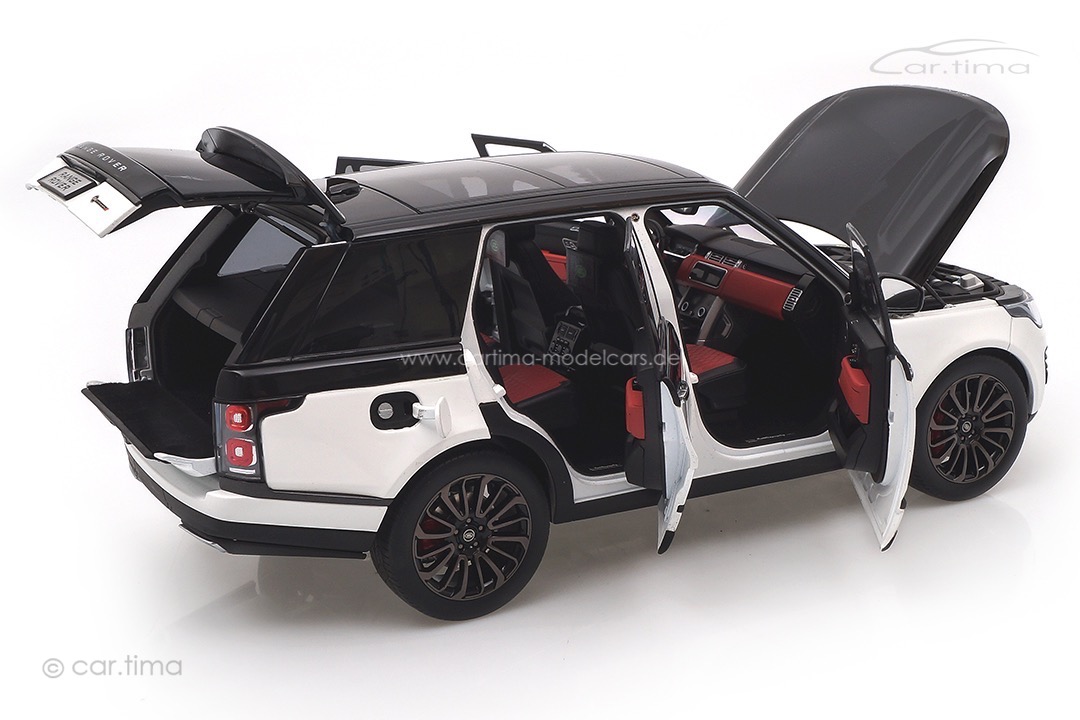 Range Rover SV 2020 weiß/rote Innenausstattung LCD Models 1:18 LCD18001B-BWR