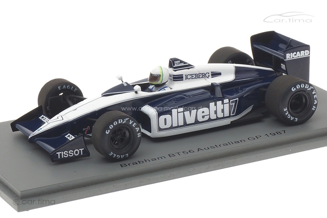 Brabham BT56 GP Australien 1987 Stefano Modena Spark 1:43 S7108 Brabham BT56 GP Australien 1987 Stefano Modena Spark 1:43 S7108