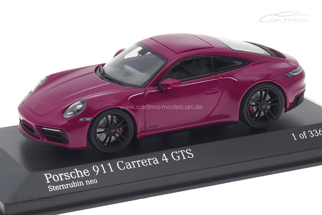 Porsche 911 (992) Carrera 4 GTS Sternrubin Minichamps 1:43 410063002 Porsche 911 (992) Carrera 4 GTS Sternrubin Minichamps 1:43 410063002