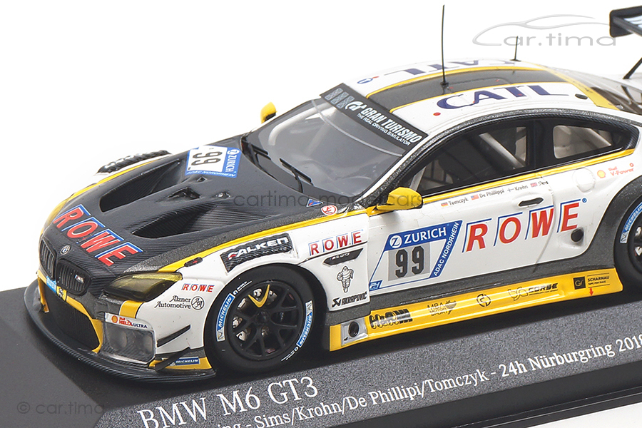 BMW M6 GT3 24h Nürburgring 2018 Sims/Krohn/De Phillippi/Tomczyk Minichamps 1:43 447182699