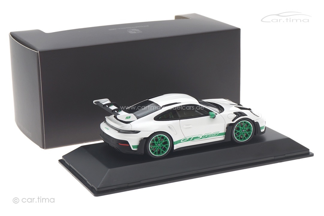 Porsche 911 (992) GT3 RS Weiß/grün Spark 1:43 WAP0201530P003 Porsche 911 (992) GT3 RS Weiß/grün Spark 1:43 WAP0201530P003