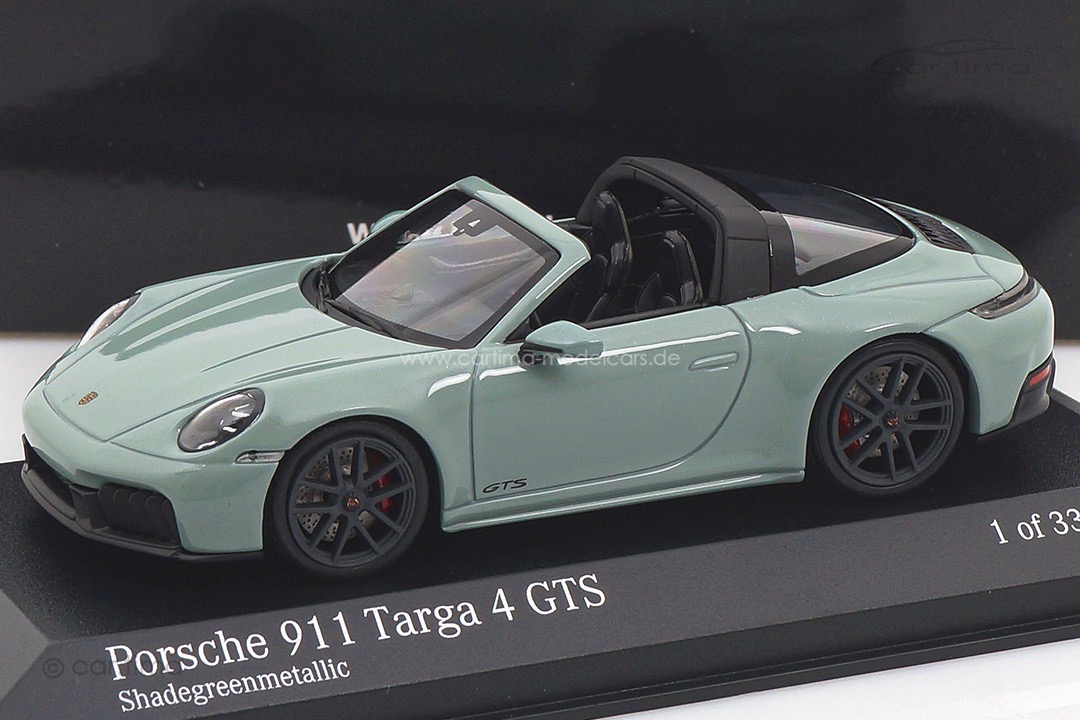 Porsche 911 (992.2) Targa 4 GTS Shadegreenmet. Minichamps 1:43 410064140