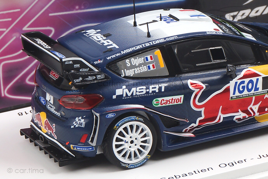 Ford Fiesta WRC Winner Tour de Corse 2018 Ogier/Ingrassia Spark 1:43 S5970 Ford Fiesta WRC Winner Tour de Corse 2018 Ogier/Ingrassia Spark 1:43 S5970