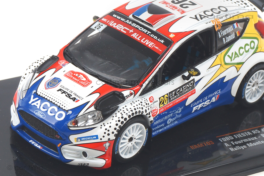Ford Fiesta R5 Rallye Monte-Carlo 2019 Fourmaux/Jamoul IXO 1:43 RAM703 Ford Fiesta R5 Rallye Monte-Carlo 2019 Fourmaux/Jamoul IXO 1:43 RAM703