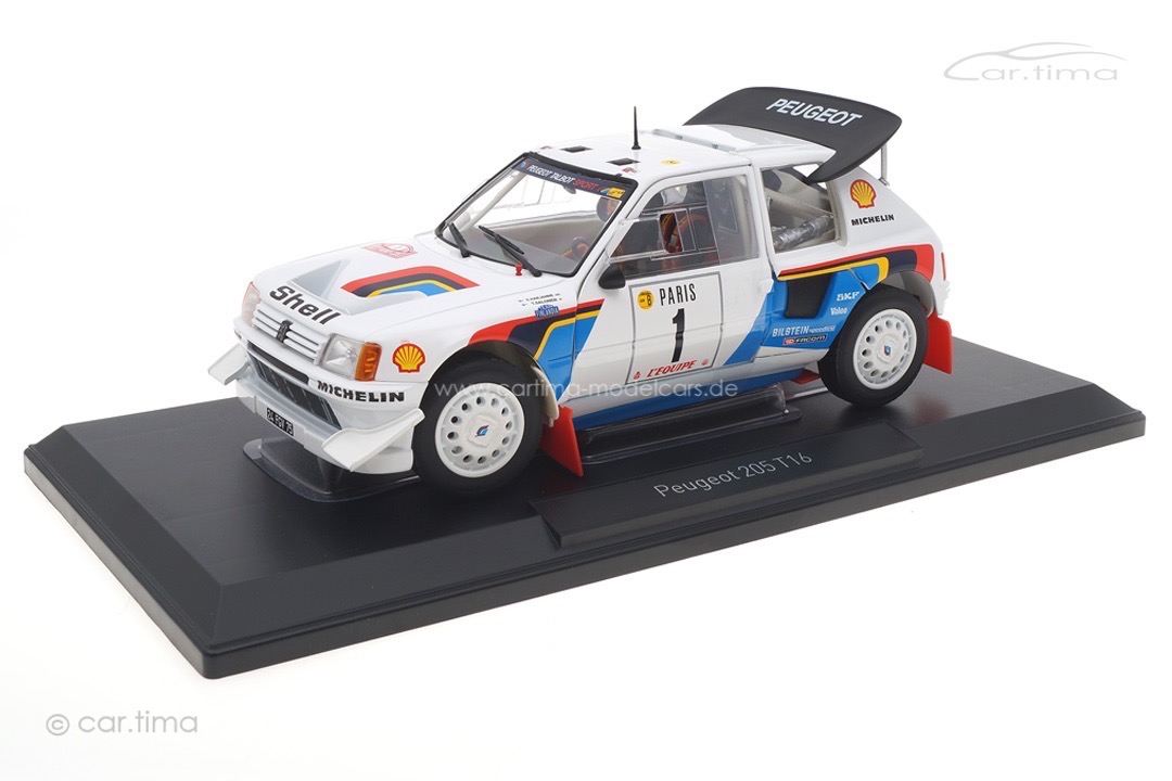Peugeot 205 T16 Rallye Monte Carlo 1986 Salonen/Harjanne Norev 1:18 184863 Peugeot 205 T16 Rallye Monte Carlo 1986 Salonen/Harjanne Norev 1:18 184863