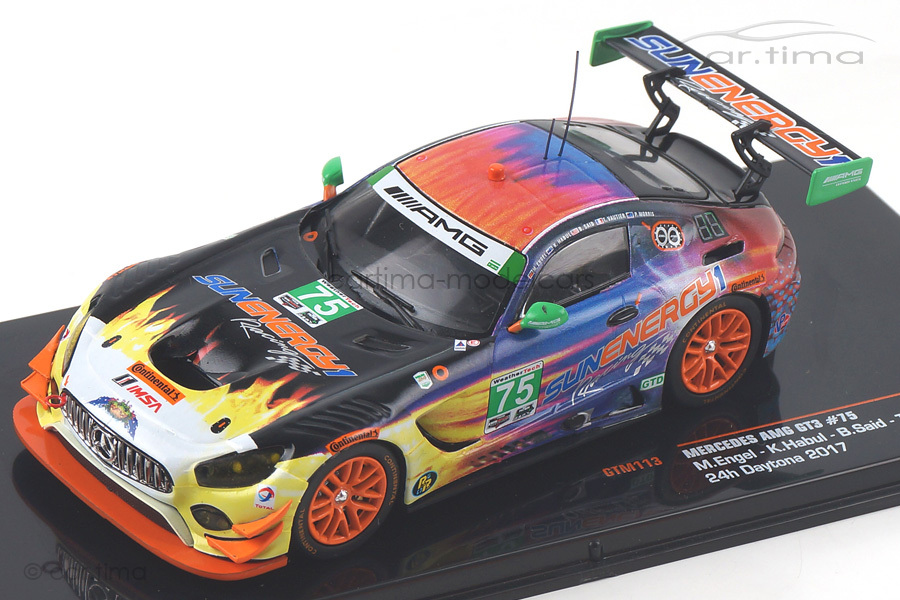 Mercedes-AMG GT3 24h Daytona 2017 Engel/Habul/Said/Vautier IXO Models 1:43 GTM113 Mercedes-AMG GT3 24h Daytona 2017 Engel/Habul/Said/Vautier IXO Models 1:43 GTM113