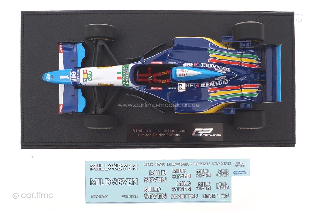 Benetton-Renault B195 World Champion 1995 Michael Schumacher GP Replicas 1:18 GP46A Benetton-Renault B195 World Champion 1995 Michael Schumacher GP Replicas 1:18 GP46A