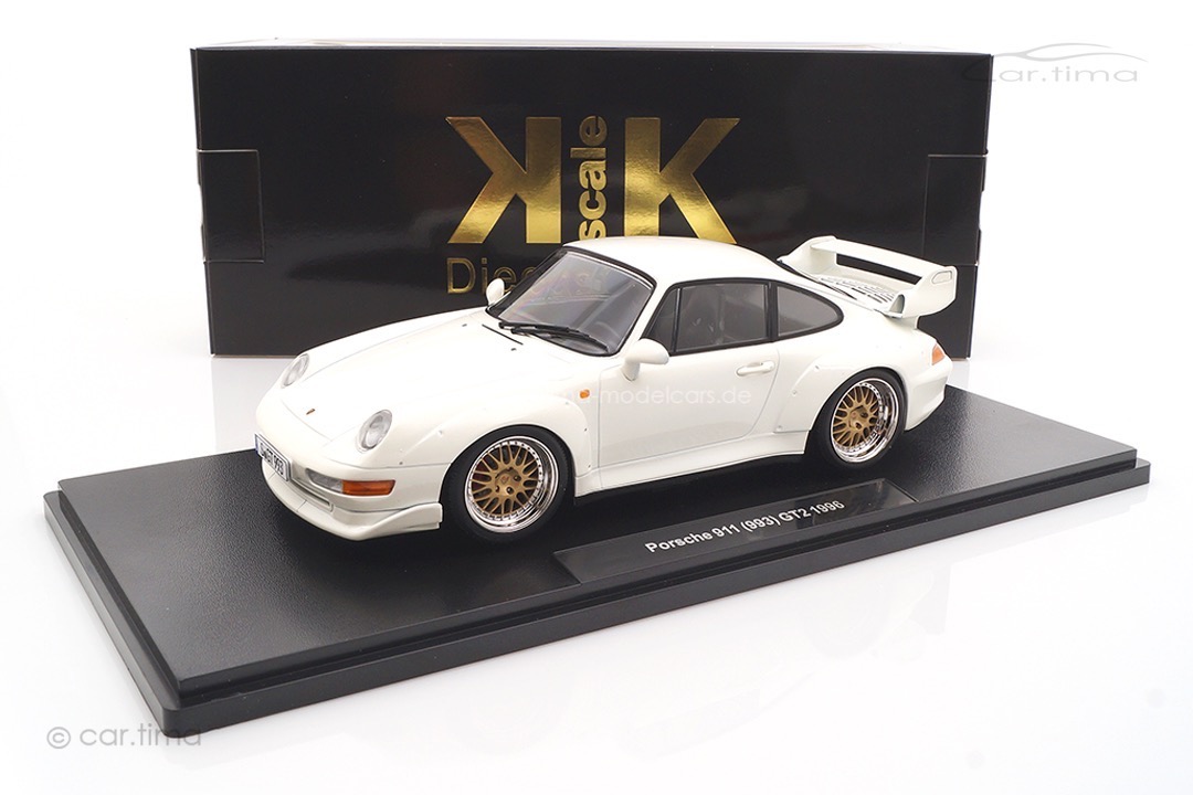 Porsche 911 (993) GT2 Weiß BBS KK Scale 1:18 KKDC181424B