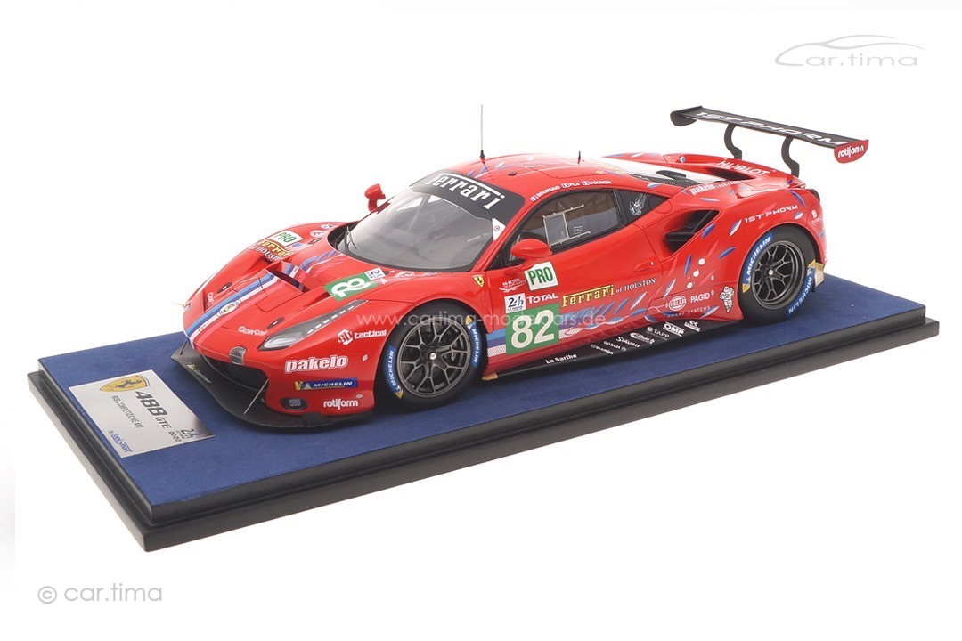 Ferrari 488 GTE Evo 24h Le Mans 2020 Bourdais/Gounon/Pla LookSmart 1:18 LS18LM024