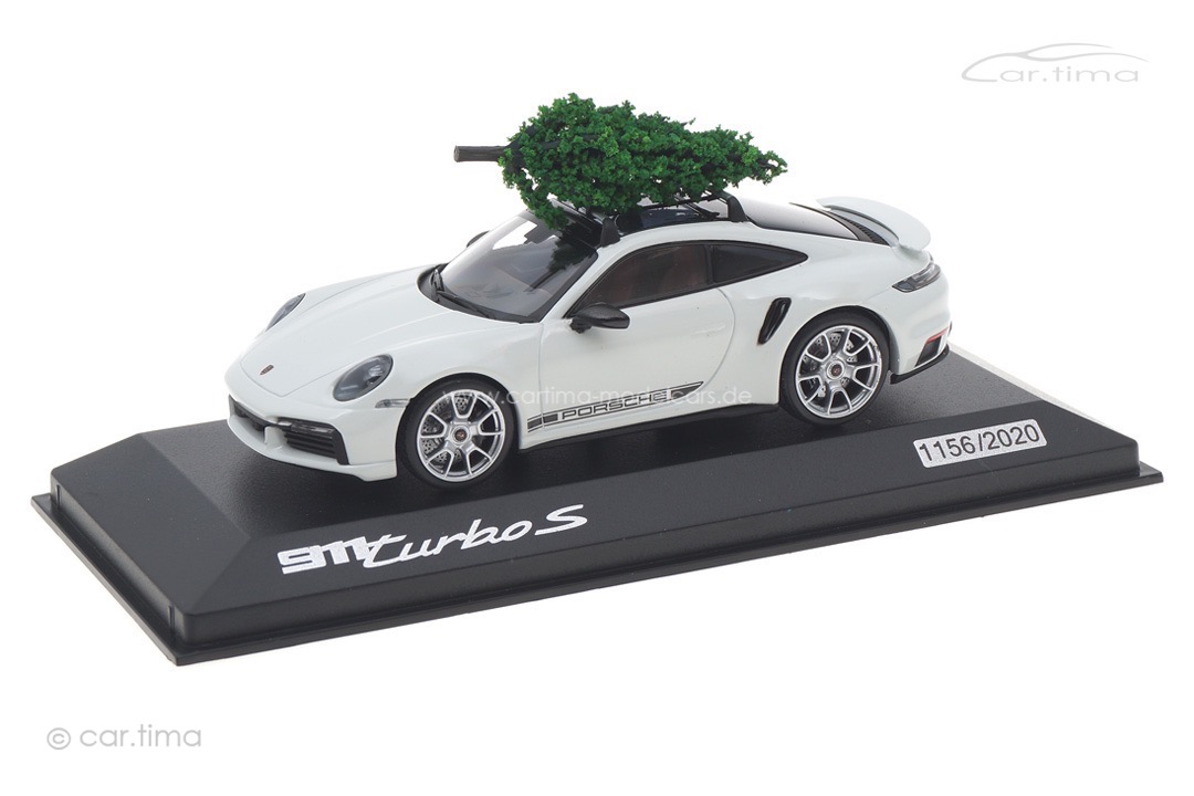 Porsche 911 (992) Turbo S Weiß X-Mas Edition 2021 Minichamps 1:43 WAP0208110NTBS