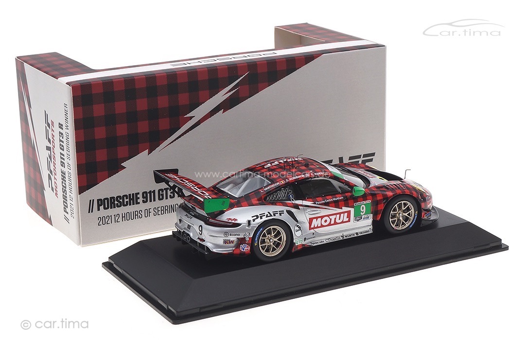 Porsche 911 GT3 R Winner GTD 12h Sebring 2021 Kern/Robichon/Vanthoor Spark 1:43 MAP02085221 Porsche 911 GT3 R Winner GTD 12h Sebring 2021 Kern/Robichon/Vanthoor Spark 1:43 MAP02085221
